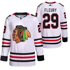 Chicago Blackhawks Trikot Marc-Andre Fleury Auswärts Weiß #29 Primegreen Authentic Pro